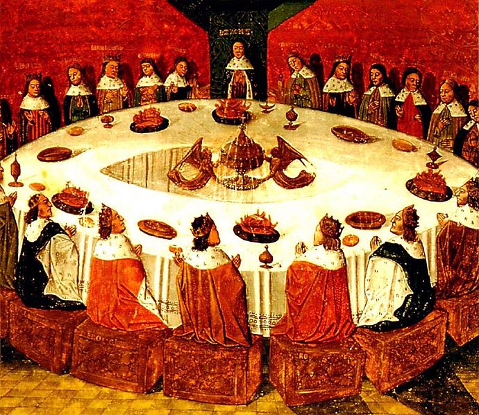 690px-King_Arthur_and_the_Knights_of_the_Round_Table Michel Gantelet 1472