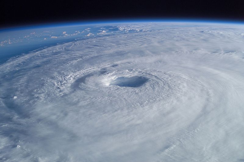 Hurricane Isabel as seen from the International Space Station in 2003. (NASA)