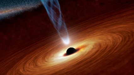 Artists Conception of a supermassive black hole NASA JPL-Caltech