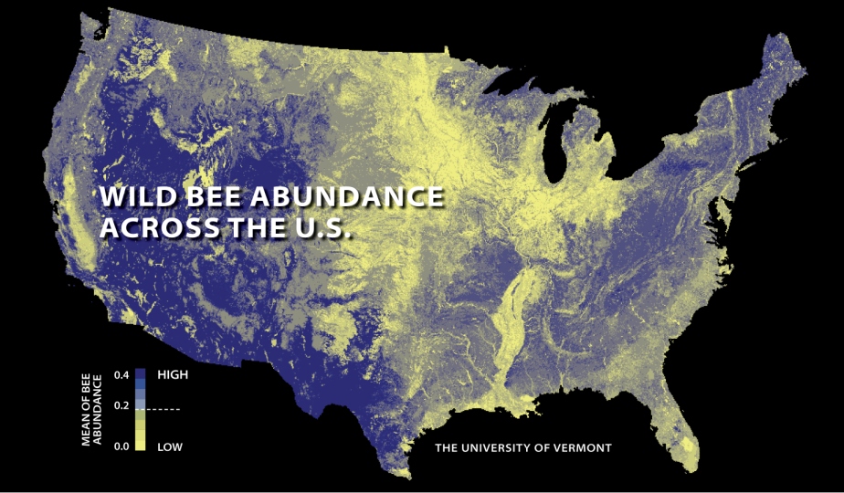 First national map of U.S. bee abundance PNAS Koh et al. 2015