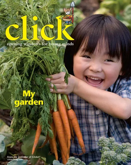 Click is the pre-school science magazine from Cricket Media, producer of high-quality children's educational resources. Some material available for free at the Cricket Media blog, but most requires a subscription.