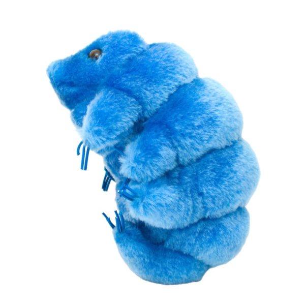 Plush stuffed blue water bear