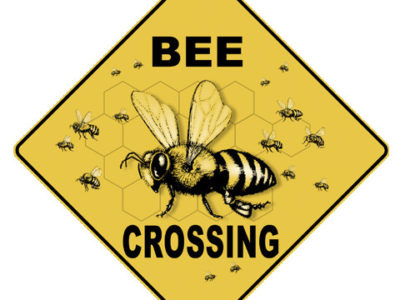 Bee Crossing Sign