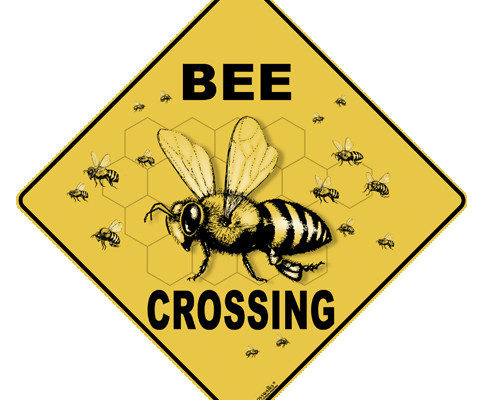 Bee Crossing Sign