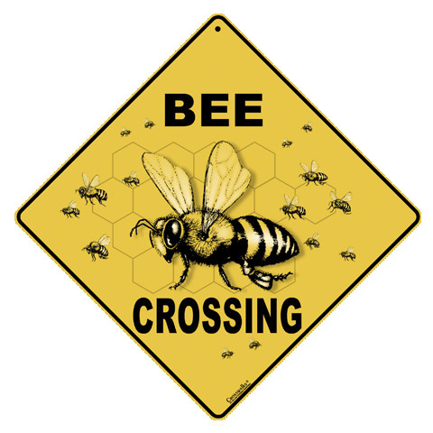 Bee Crossing Sign