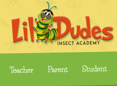 Website of Lil Dudes Insect Academy