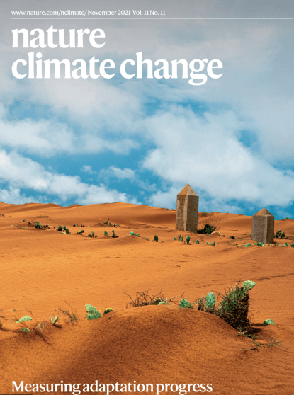 Cover of the journal Nature Climate Change